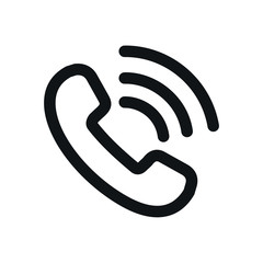 Poster - Phone icon vector. Phone glyph icon illustration creativity symbol on white background.