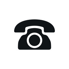 Aufkleber - Phone icon vector. Phone glyph icon illustration creativity symbol on white background.