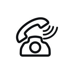 Aufkleber - Phone icon vector. Phone glyph icon illustration creativity symbol on white background.