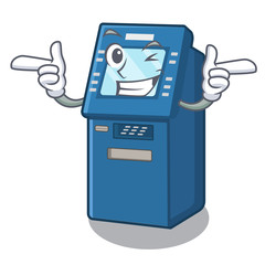 Sticker - Wink ATM machine in the cartoon shape