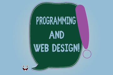 word writing text programming and web design. business concept for website development designing web