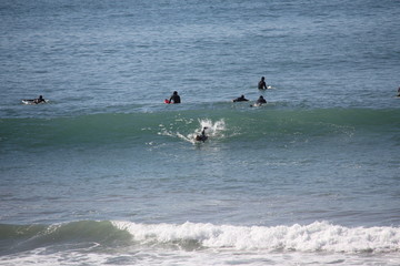 surfer beach winter marocco