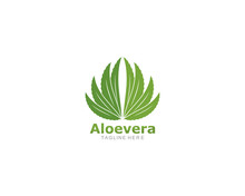 Set Of Aloevera Logo Template Vector Icon Concept