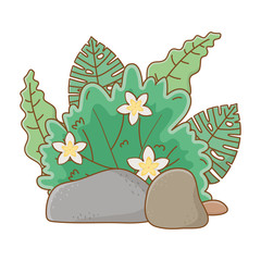 Sticker - nature outdoor bush environment cartoon