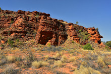 Giant Rock At Kathleen Springs Walk, Kings Canyon, Watarrka National Park, Northern Territory, Australia