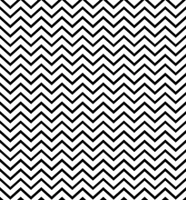 Zigzag Black And White Seamless Pattern. Geometric Background. Print Cloth, Label, Banner, Cover, Card, Website, Web, Wrapper, Wrap
