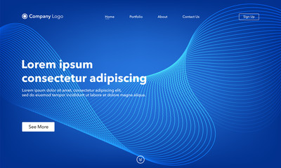 Wall Mural - asbtract background website landing page. template for websites, or apps. modern design. abstract ve