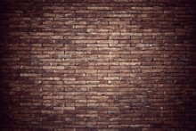 Old Vintage Retro Style Bricks Wall Background And Texture.
