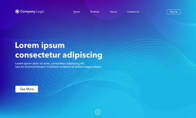 Wall Mural - Asbtract background website Landing Page. Template for websites, or apps. Modern design. Abstract vector style.