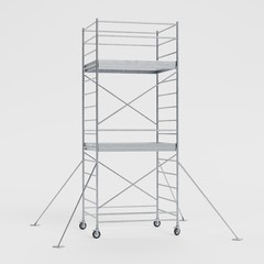 Sticker - Realistic 3D Render of Metal Scaffolding