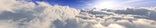 Beautiful Clouds View From Above, The Sun Above The Clouds, Flying Above The Clouds, 3d Rendering