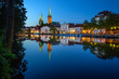 Altstadt von Lübeck zur blauen Stunde