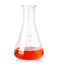 Wall Mural - flask with red liquid