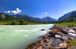 Swiss beauty, clean Aare river feeded by Grimselsee glacier water