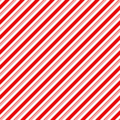 Candy Cane Stripes Seamless Pattern - Diagonal candy cane stripes repeating pattern design