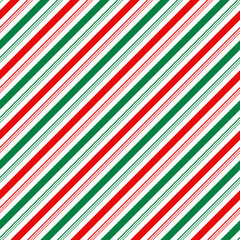 Candy Cane Stripes Seamless Pattern - Diagonal candy cane stripes repeating pattern design