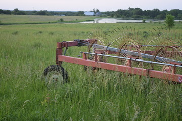 Sticker - Hay Rake in a Hay Field