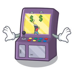 Sticker - Money eye arcade machine in the cartoon shape