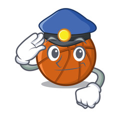 Wall Mural - Police basket ball in the character shape