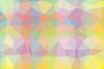 Wall Mural - gradient background with mosaic shape of triangular and square cells of various colors ideal for mod