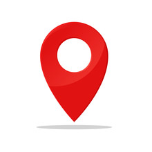 Pin Symbol Indicates The Location Of The GPS Map.