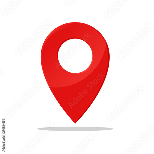 Cuadros en Lienzo Pin symbol Indicates the location of the GPS map.