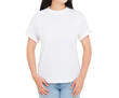 © paulcannoby - female t-shirt closeup - girl in stylish tshirt isolated