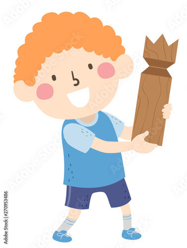 Kid Boy Sweden Kubb King Il...