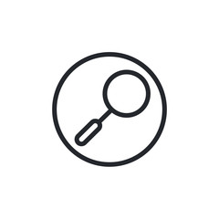 Poster - Search icon vector. flat icon magnifying glass symbol