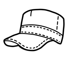 Coloring Book, Cartoon Headwear, Cadet Caps