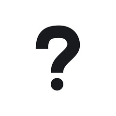 Aufkleber - Question Mark icon, Help Sign Symbol Vector Logo Template