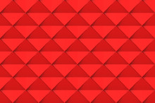 3d Rendering. Modern Seamless Red Square Grid Art Tile Pattern Design Wall Texture Background.