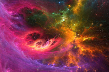 Wall Mural - Stars and galaxy space sky night background
