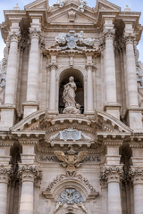 Sticker - Cathedral of Syracuse, loctaed on the Ortygia isle, Sicily island, Italy