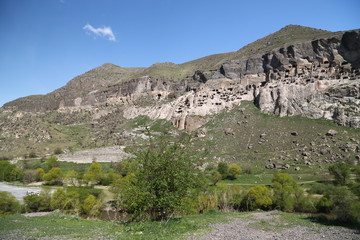  view of the city  excavated in the rock cave