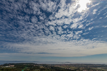 Canvas Print - clouds over sea