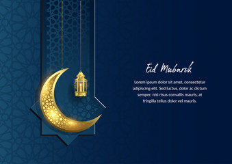 Eid mubarok islamic background template