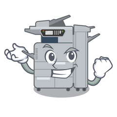 Canvas Print - Successful copier machine isolated in the cartoon