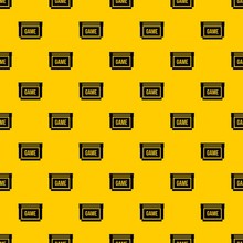 Game Cartridge Pattern Seamless Vector Repeat Geometric Yellow For Any Design