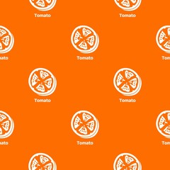 Poster - Tomato pattern vector orange for any web design best