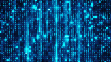 Wall Mural - data stream.big data fall