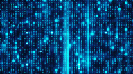 Wall Mural - data stream.big data fall