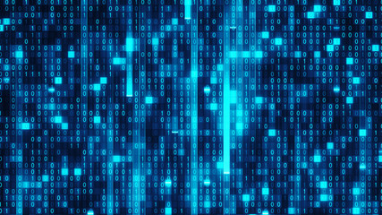 Wall Mural - data stream.big data fall