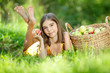 © nuzza11 - Girl with apples in nature.