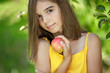 © nuzza11 - Girl with apples in nature.