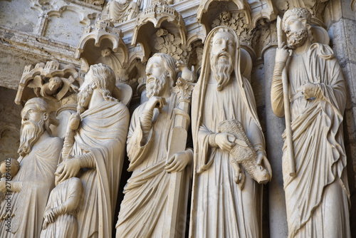 Cuadros en Lienzo Statues de la cathédrale de Chartres
