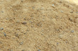 Textured sandy soil surface as background, closeup