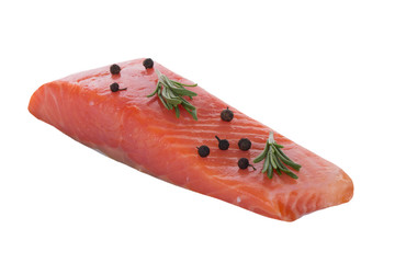 Wall Mural - salmon isolated