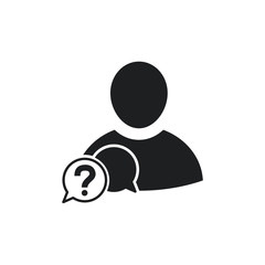Aufkleber - User Icon in trendy flat style isolated on white background. people silhouette symbol for your web site design. Vector illustration