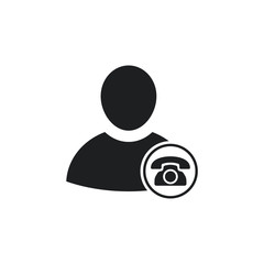 Poster - User Icon in trendy flat style isolated on white background. people silhouette symbol for your web site design. Vector illustration